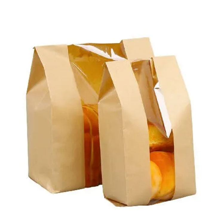 Sac en papier kraft avec fenêtre claire