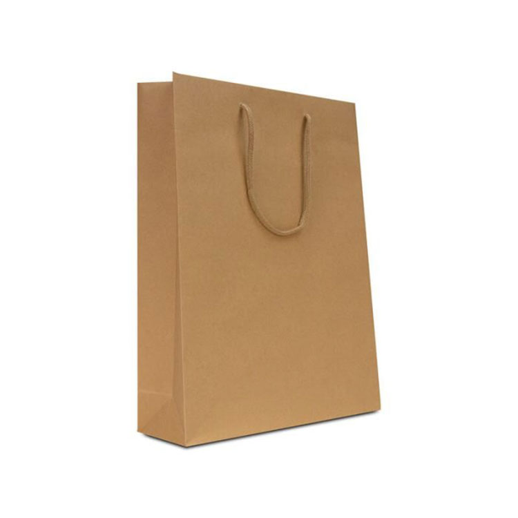 Sac en papier kraft avec poignée de corde